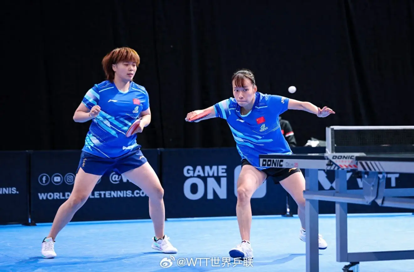 的石洵瑶, 国乒有三对